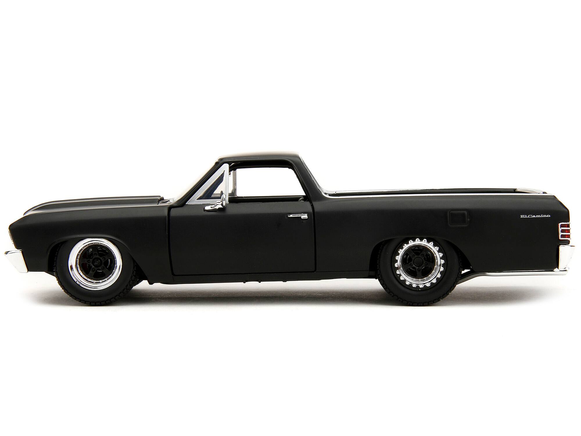 Left. Jada - 1967 Chevrolet El Camino Matt Black "Fast & Furious" Series 1/24 Diecast Model Car by Jada - Matt Black.