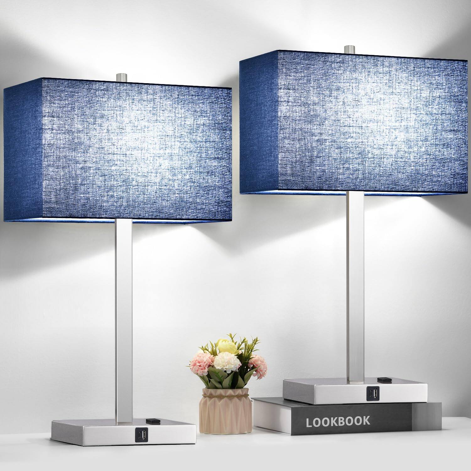 Blue Line Brushed Nickel (Base)-5000K Bulbs