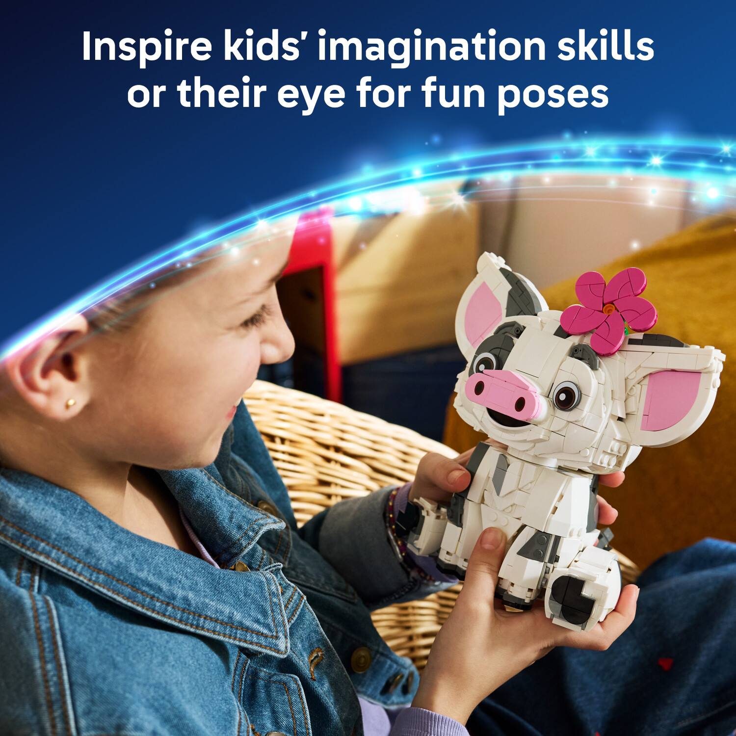 Inspire kids' imagination skills or their eye for fun poses