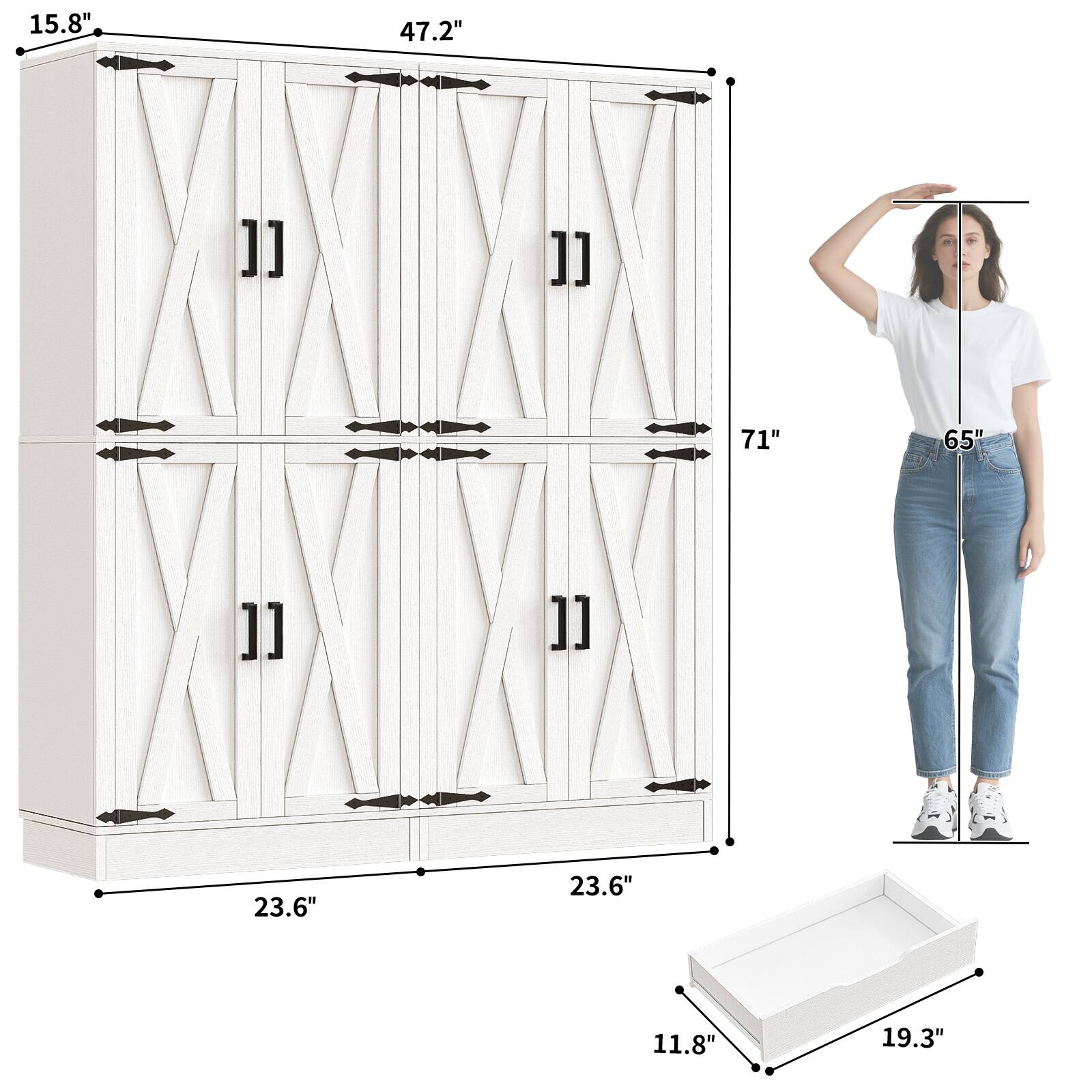 15.8"  
47.2"  
71"  
23.6"  
23.6"  
11.8"  
19.3"  
65"