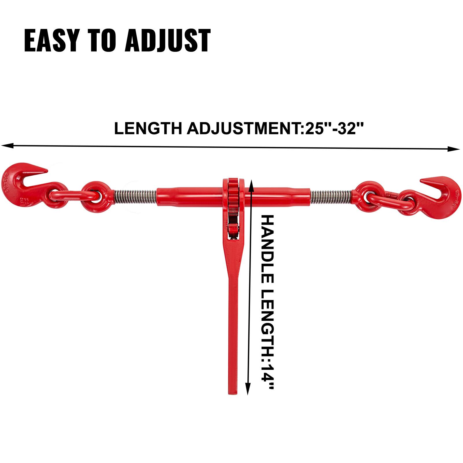 EASY TO ADJUST

LENGTH ADJUSTMENT: 25"-32"

HANDLE LENGTH: 14"