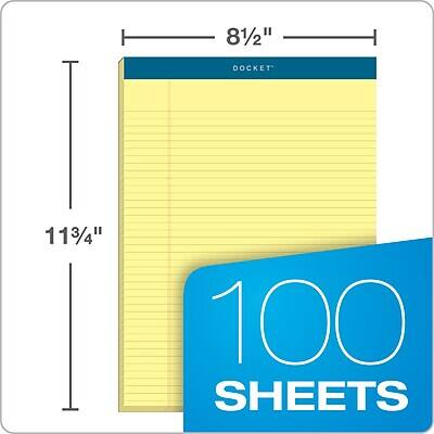 8 1/2" DOCKET 11 3/4" 100 SHEETS
