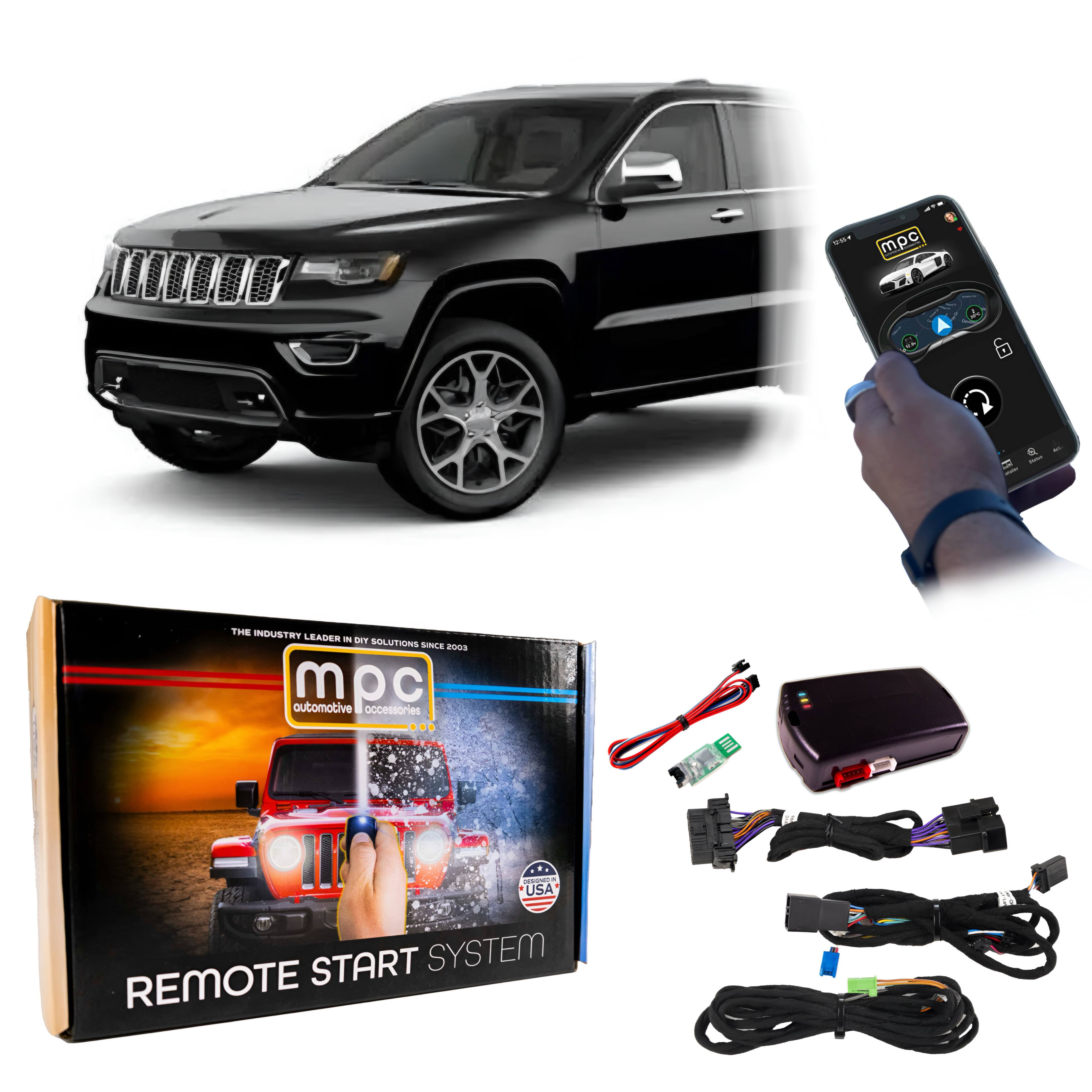 MPC - Smartphone or OEM Activated Remote Starter For 2018-2021 Jeep Grand Cherokee - Black