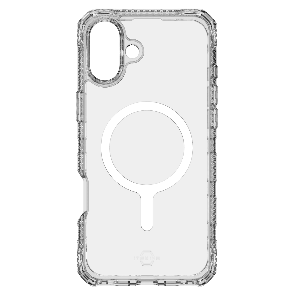 Alt View 3. Itskins - Supreme_R Clear MagSafe Case for Apple iPhone 16 - Clear.