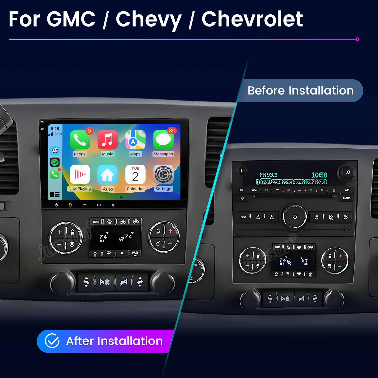 For GMC / Chevy / Chevrolet

Before Installation

After Installation