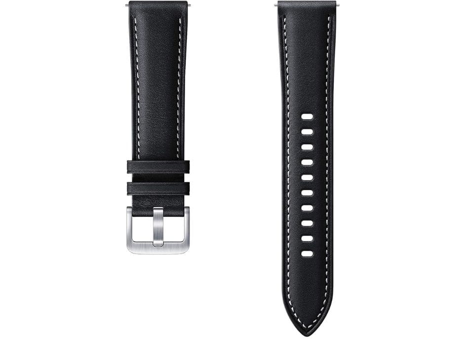 Samsung - Leather Stitch Band 22mm | Color: - Black