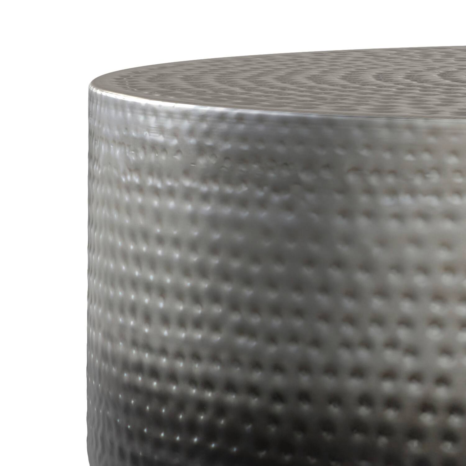 Alt View 5. Simpli Home - Nova Metal Coffee Table - Silver Ombre.