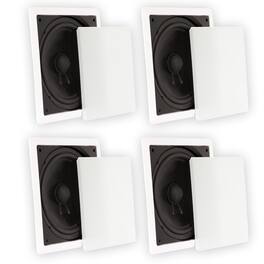 Theater Solutions by Goldwood - TS1000 Passive 10" Home Theater in Wall Subwoofers 4 Sub Set - Paintable White