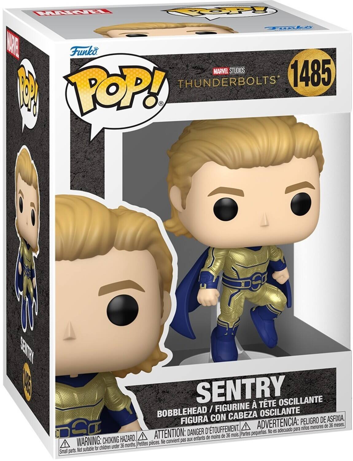 MRRL POOP Tonke AE Funko MARVEL STUDIOS 1485 THUNDERBOLTS M POP! R JELLES A SENTRY  TTE OSCILLANTE BOBBLEHEAD / FIGURINE OSCILANTE FIGURA CON CABEZA DE ASFIXIA. ADVERTENCIA: PELIGRO 36 meses. ATTENTION: DANGER D'ETOUFFEMENT. Partes pequeas. No es adecuado para de moins de 36 mois. CHOKING HAZARD. WARNING: CHOKING HAZARD. Small parts. Not suitable for children under 36 months, Petites pieces. Ne pas accader pour enfants de moins de 36 mois.