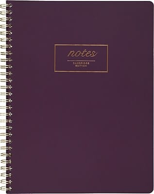 "Cambridge - Fashion Twinwire Business Notebook, 80 Sheets, 9-1/2"" x 7-1/4"", (49556) - Purple" price history on PriceWatchPro