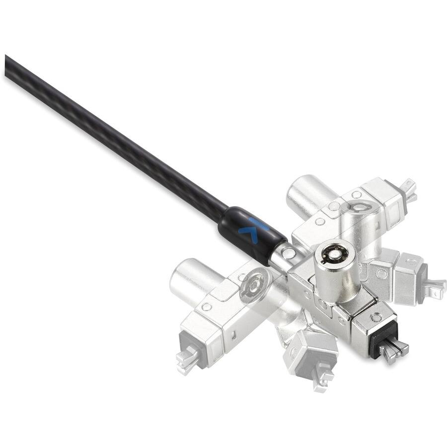 Alt View 4. Kensington - Kensington Slim N17 2.0 Keyed Dual Head Laptop Lock for Wedge-Shaped Slots - Patented T-bar Lock - Plastic - For.