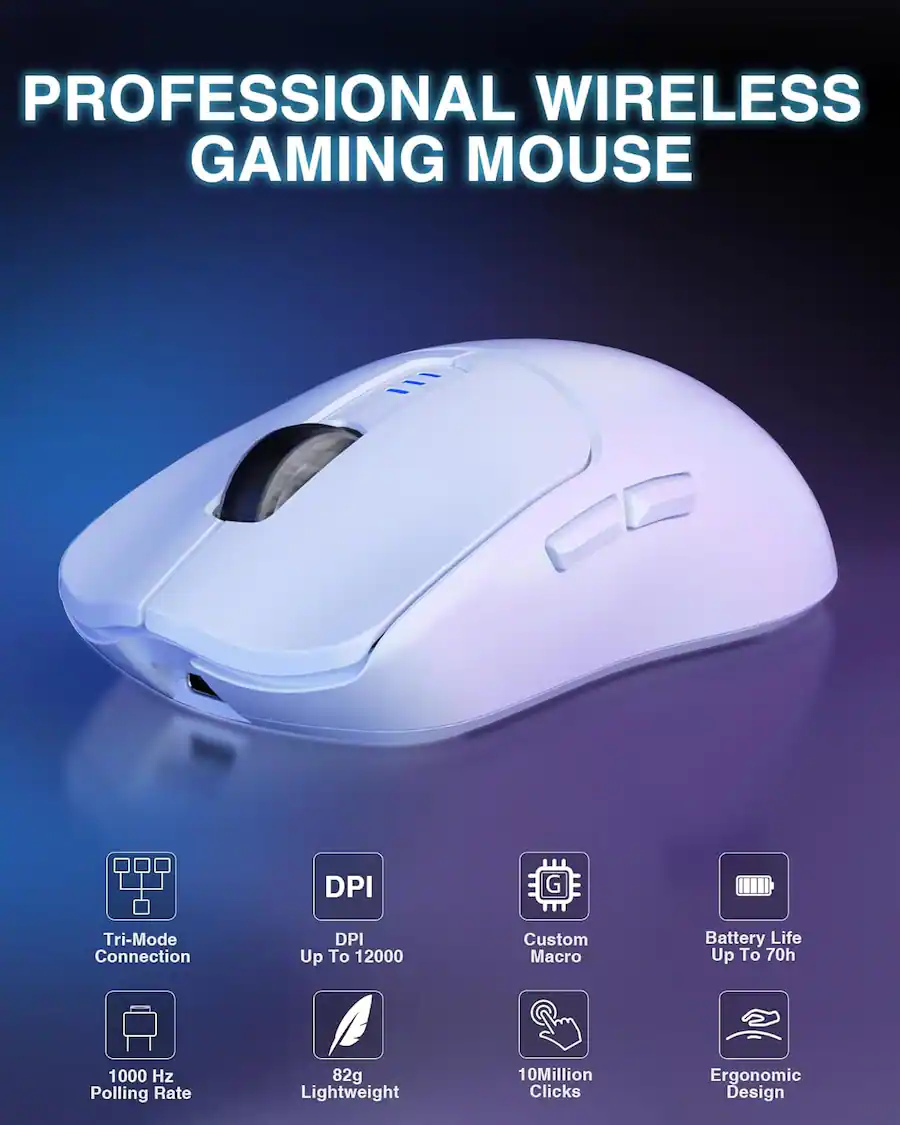 AULA SC580, Wireless Gaming Mouse, Ergonomic, Fast & Accurate Control ...