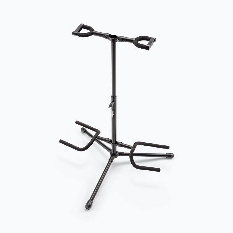Alt View 2. On Stage Stands - On-Stage GS7221BD Deluxe Folding Double Guitar Stand,Black - Black.