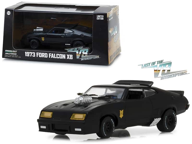 1973 Ford Falcon XB "Last of the V8 Interceptors" (1979) Movie 1/43 Diecast Model Car by Greenlight - BlacK