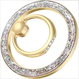 PARKER SLATER - 360° Magnetic Phone Ring Grip Stand for MagSafe iPhone 16–12 & Android (Gold/Silver) - gold bling silver
