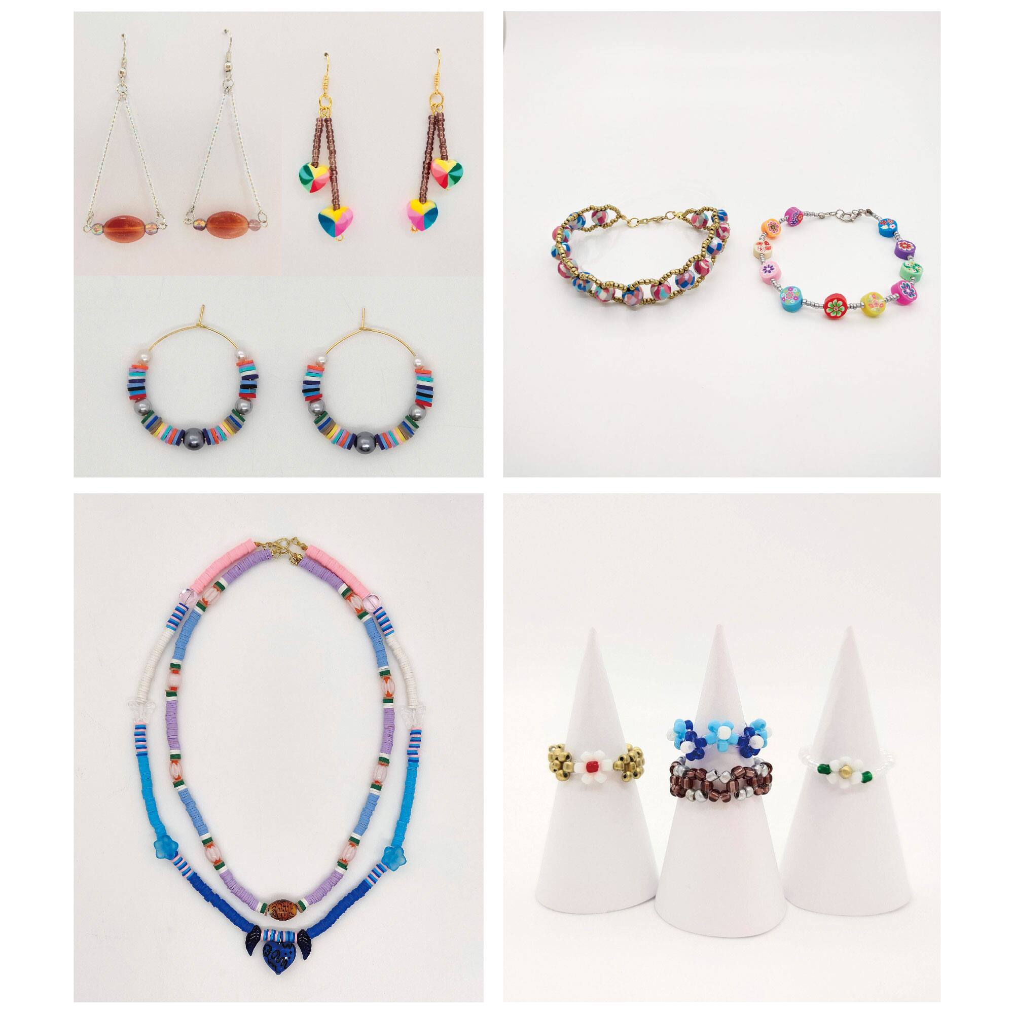 Alt View 7. Bead Storage Solutions - Bead Storage Solutions Elizabeth Ward Mixed Bead Tray with Jewelry Findings Tray - Multicolored.