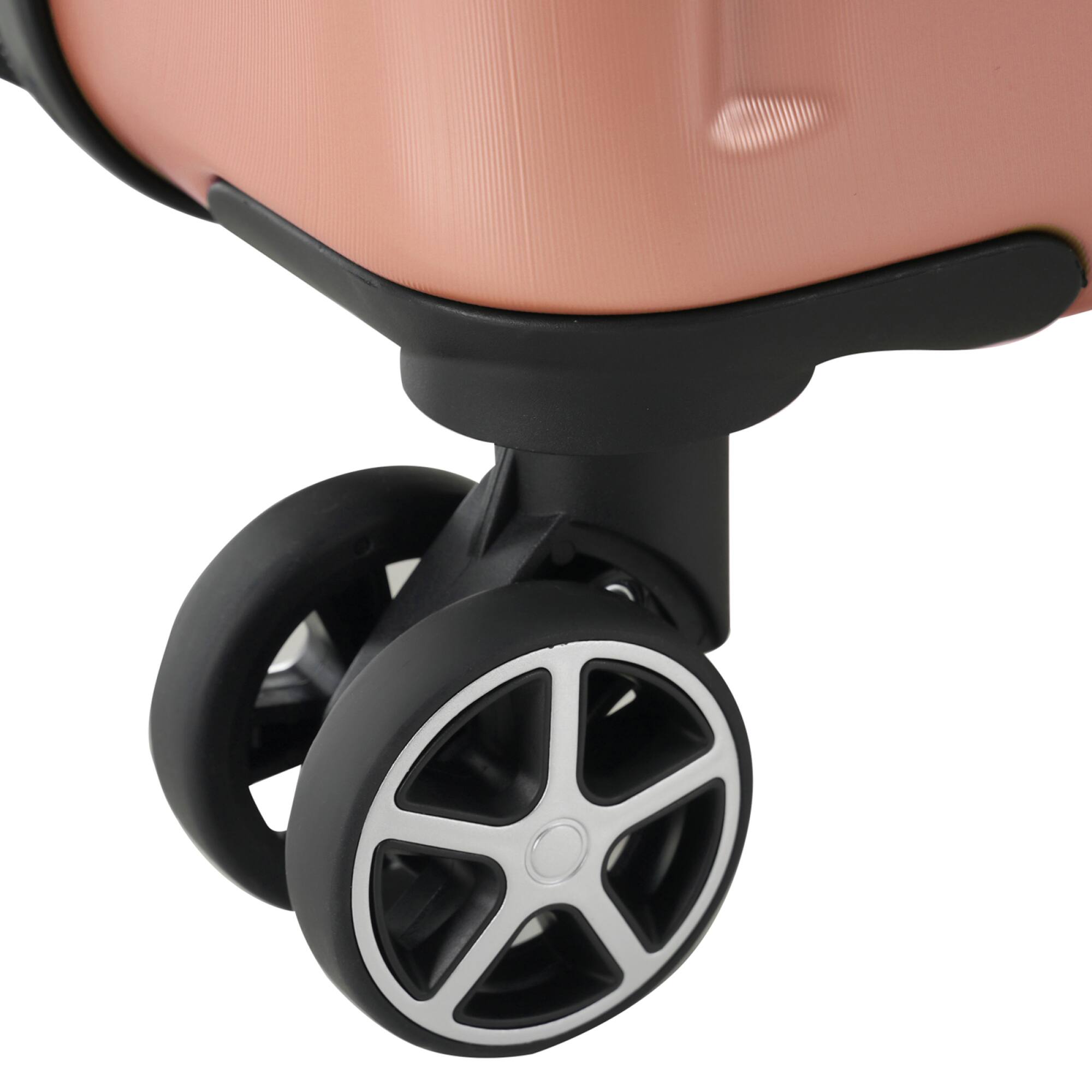 Alt View 7. ELEMENT ACE - Lightweight Expandable ABS Hardshell Luggage with TSA Lock and Double Wheels for Effortless Travel - Rose Pink.