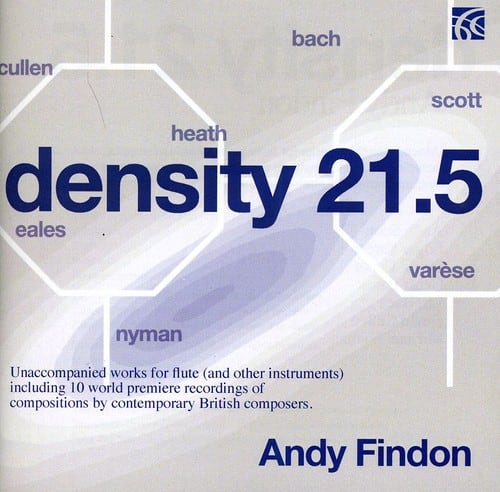 Andy Findon - Density 21.5: Unaccompanied Works for Flute   - COMPACT DISCS [CD] price history on PriceWatchPro