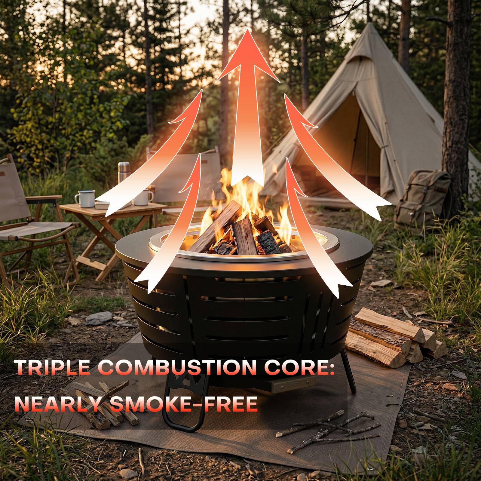 TRIPLE COMBUSTION CORE:  
NEARLY SMOKE-FREE