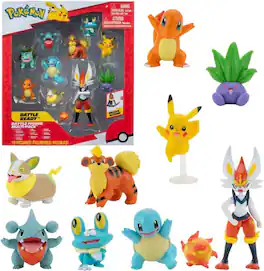 Pokémon - Proxy Pokemon - Battle Figure 10 Pack (PKW2855) - Black