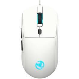 SKRAN - Wired Gaming Mouse: 6-Button 7-Color RGB, 4-Speed DPI, Sleek Lightweight, Comfort Grip for Gaming/Office - Wired - White