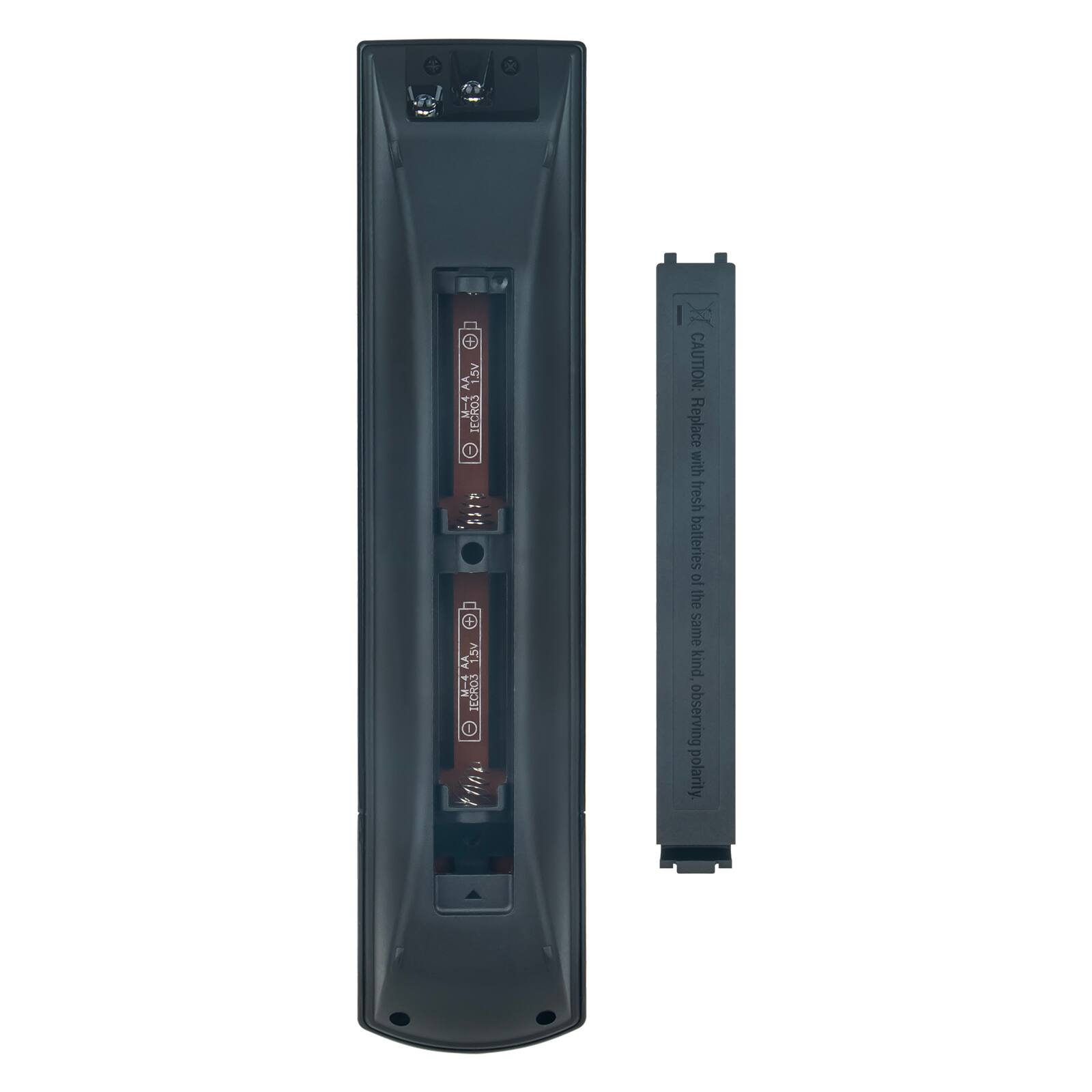 CAUTION: Replace with fresh batteries of the same kind, observing polarity.