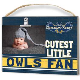 Jardine - Oregon Tech Hustlin' Owls 8'' x 10'' Cutest Little Weathered Logo Clip Photo Frame - Blue