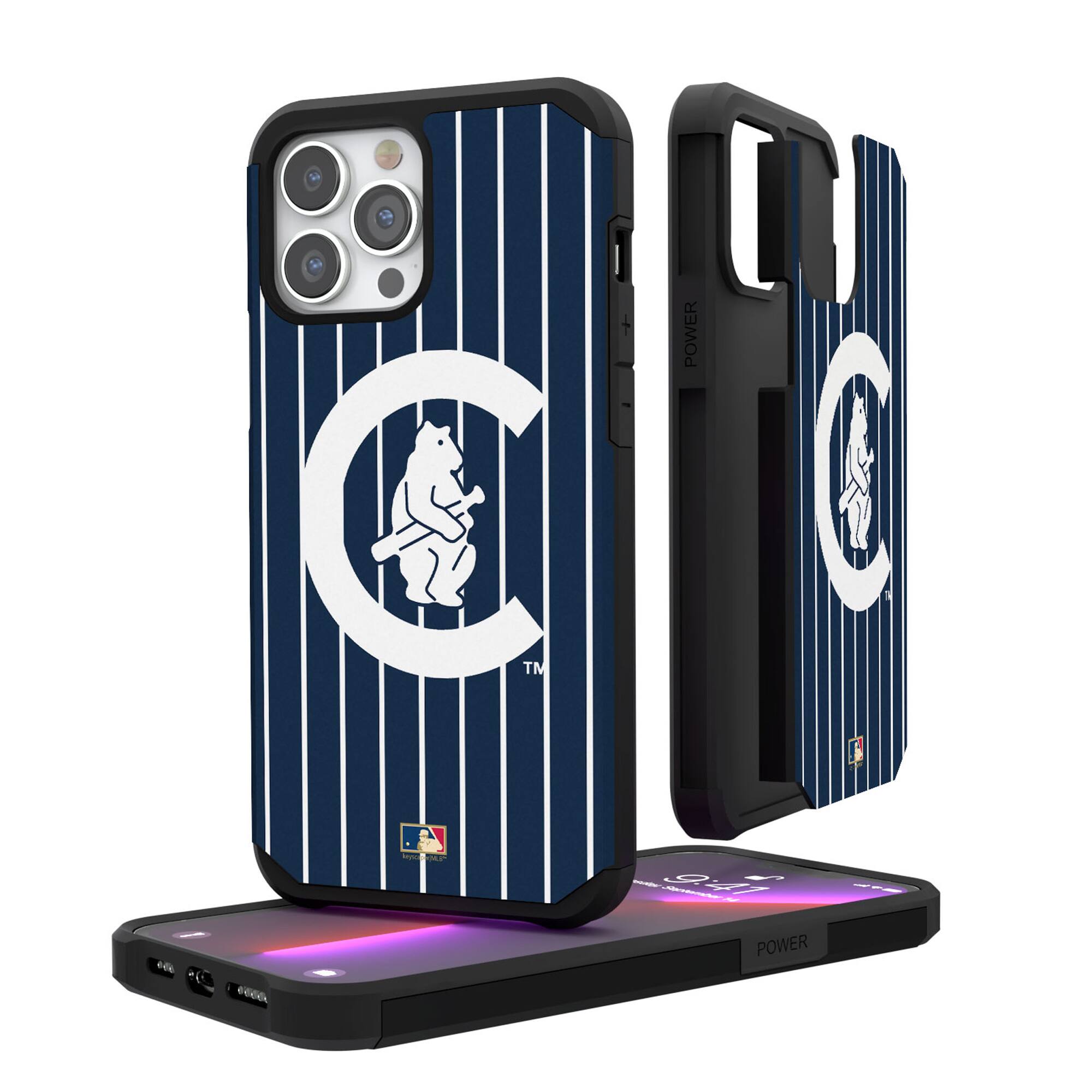 Keyscaper - MLB - Chicago Cubs 1911-12 Logo iPhone Pinstripe Cooperstown Design Rugged Case - 15 Pro Max - Multicolor price history on PriceWatchPro