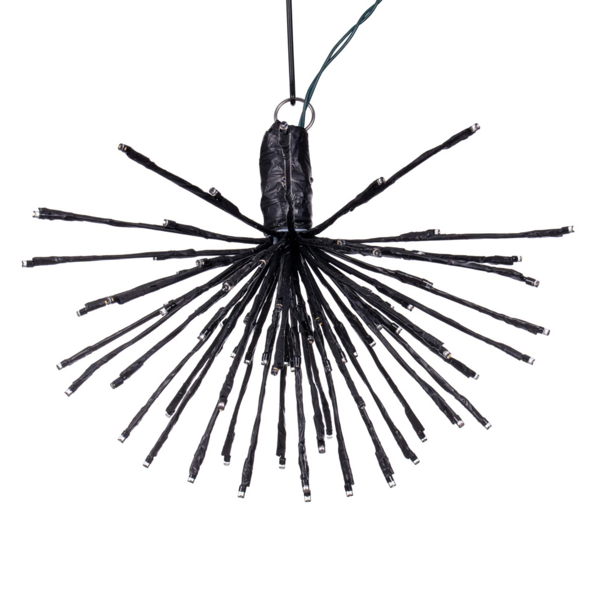 Vickerman - 80Lt x 16" Black Starburst Warm White 5mm Twinkle LED Lights.