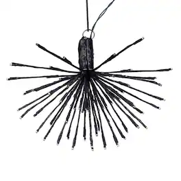 Vickerman - 80Lt x 16" Black Starburst Warm White 5mm Twinkle LED Lights.