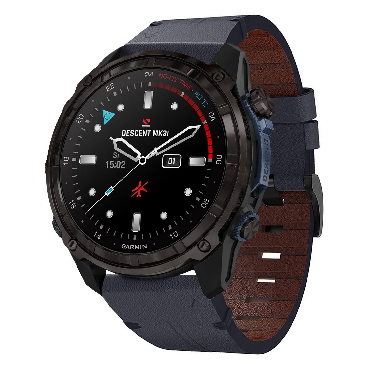 20 18 16 24 NO-Fly TIME ALT TZ 04 DESCENT MK3i STARE SI 15:02 O 01 90 - * LAP 08 14 10 GARMIN DESCENT
