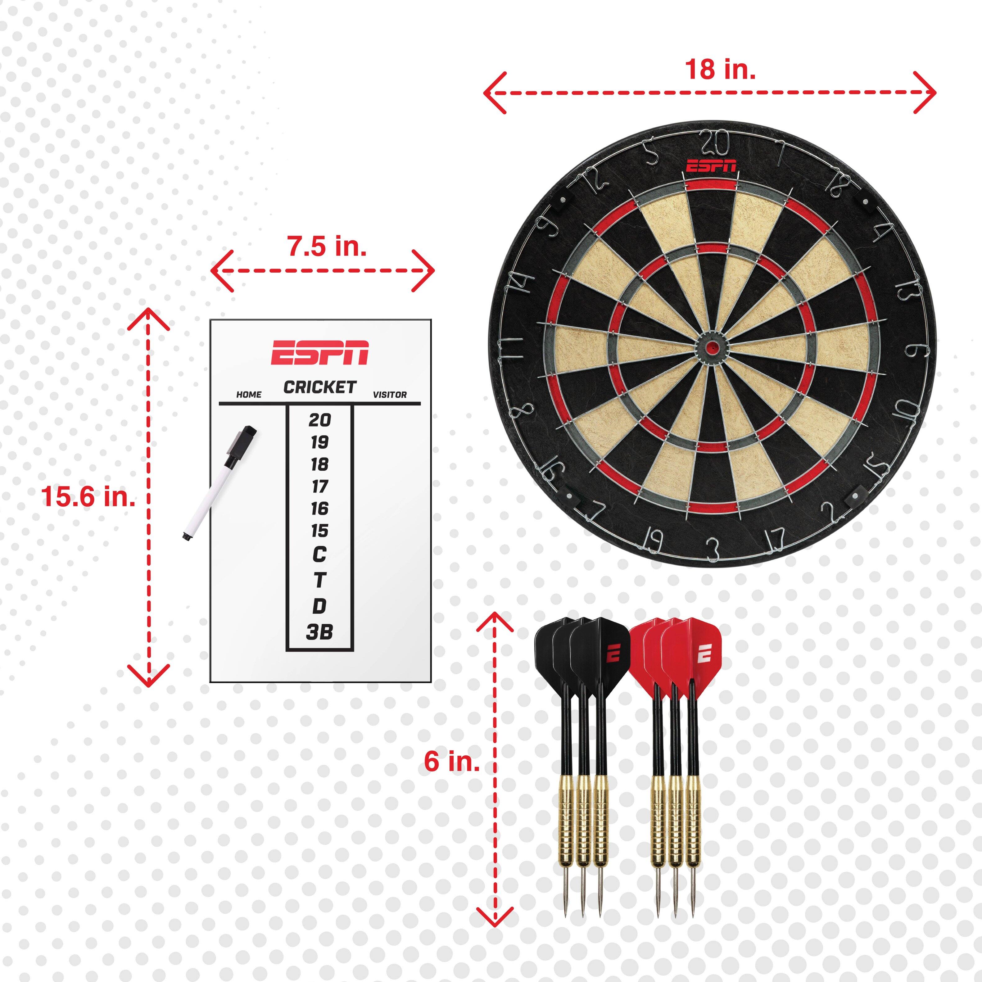 18 in.  
7.5 in.  
15.6 in.  
6 in.  

ESPN CRICKET  
HOME VISITOR  
20 19 18 17 16 15  
CT D 3B  

ESPN