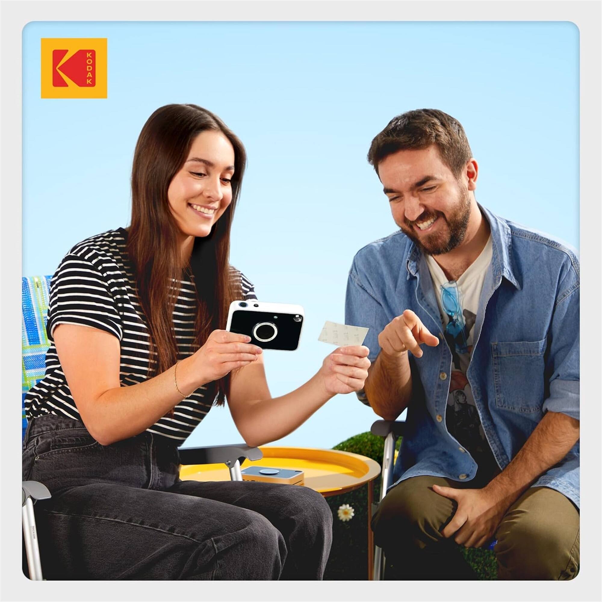 Alt View 7. Kodak - KODAK Printomatic+ Instant Print Camera 10MP, RGB LED, Zink Photo Prints - Black.