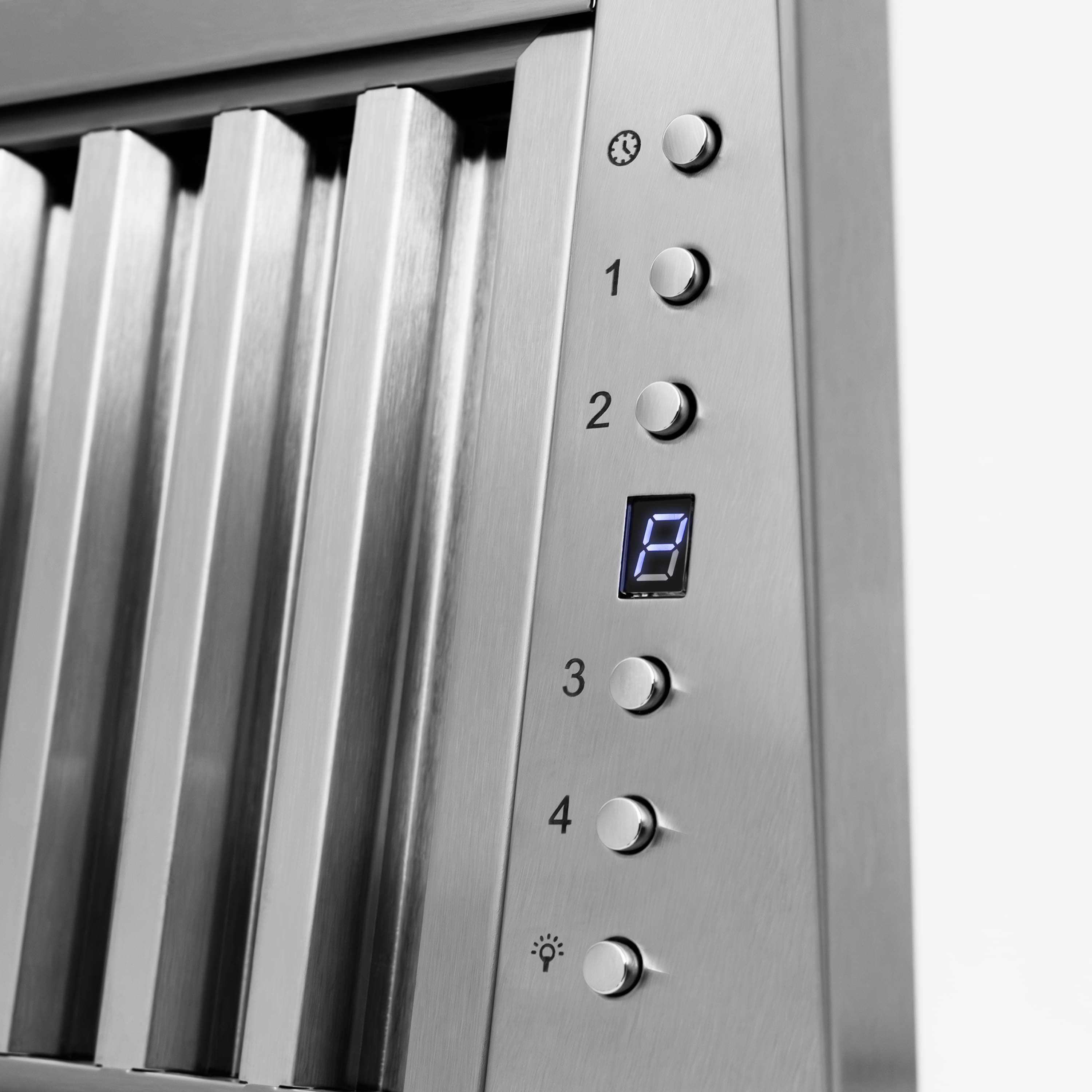 Alt View 2. ZLINE - ZLINE 30 in. Wooden Wall Mount Range Hood (355WW-30) - Rustic Bright White Finish.