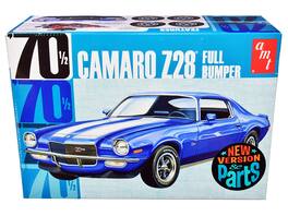 Skill 2 Model Kit 1970 1/2 Chevrolet Camaro Z28 "Full Bumper" 1/25 Scale Model by AMT - Blue