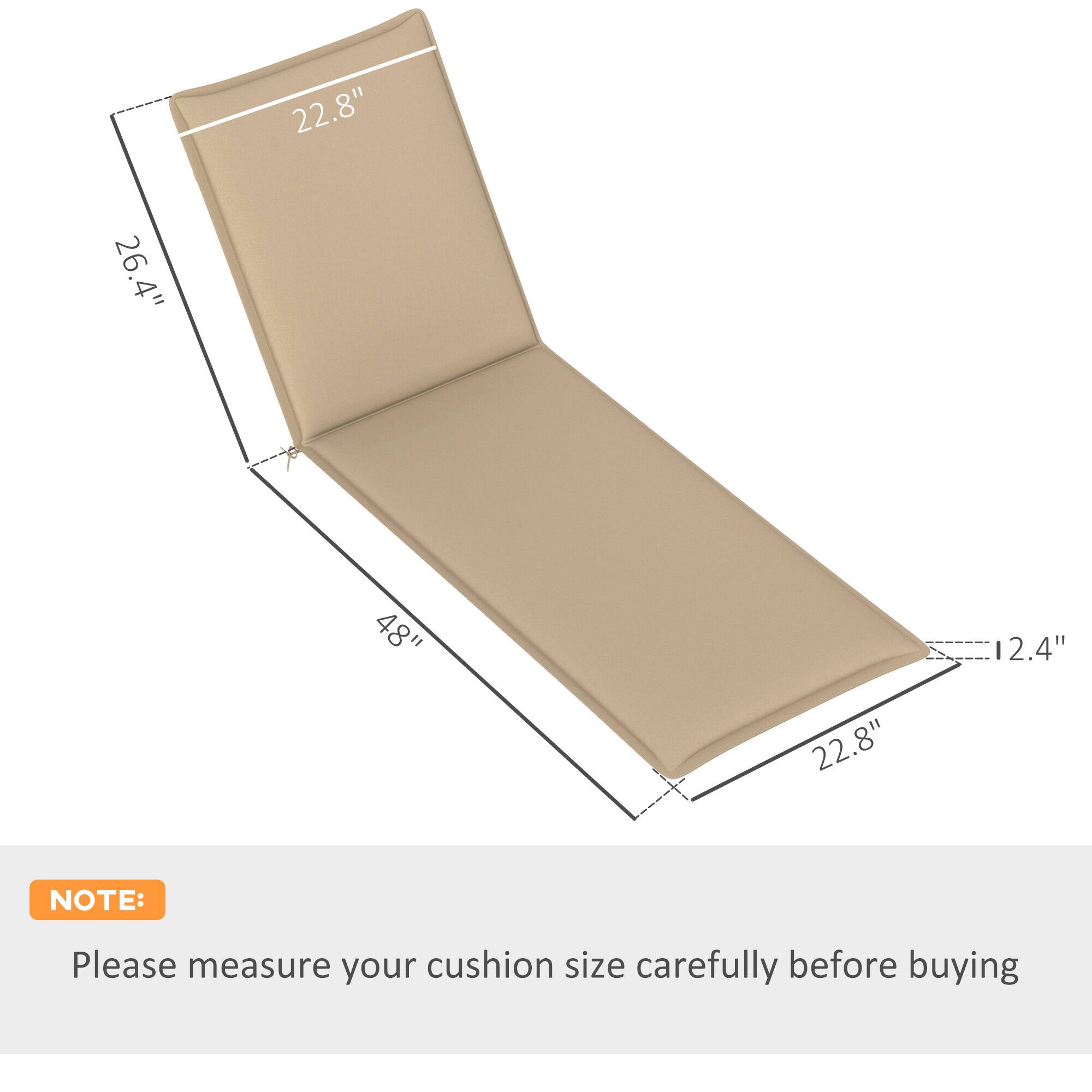 22.8" 26.4" 48" 12.4" 22.8" NOTE: Please measure your cushion size carefully before buying