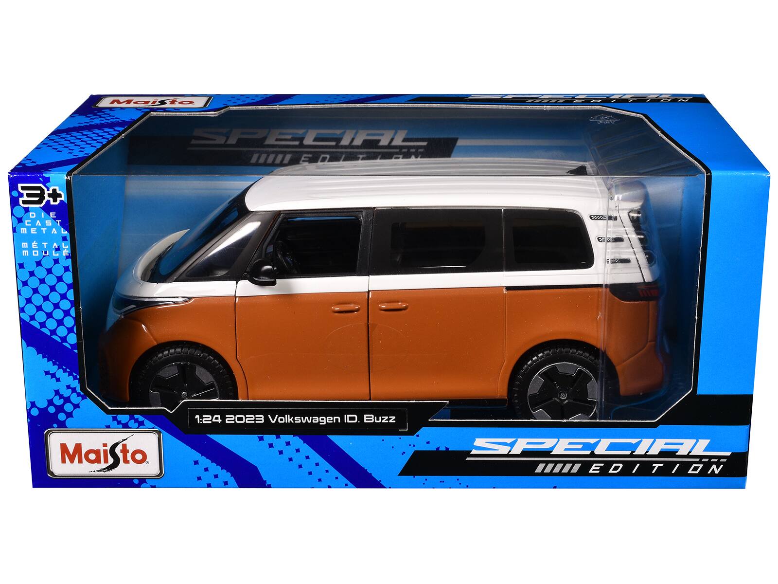 Maisto SPECIAL EDITION 3+ DIE CAST METAL 22 MTAL MOULE He Mai to 1:24 2023 Volkswagen ID. Buzz SPECIAL EDITION