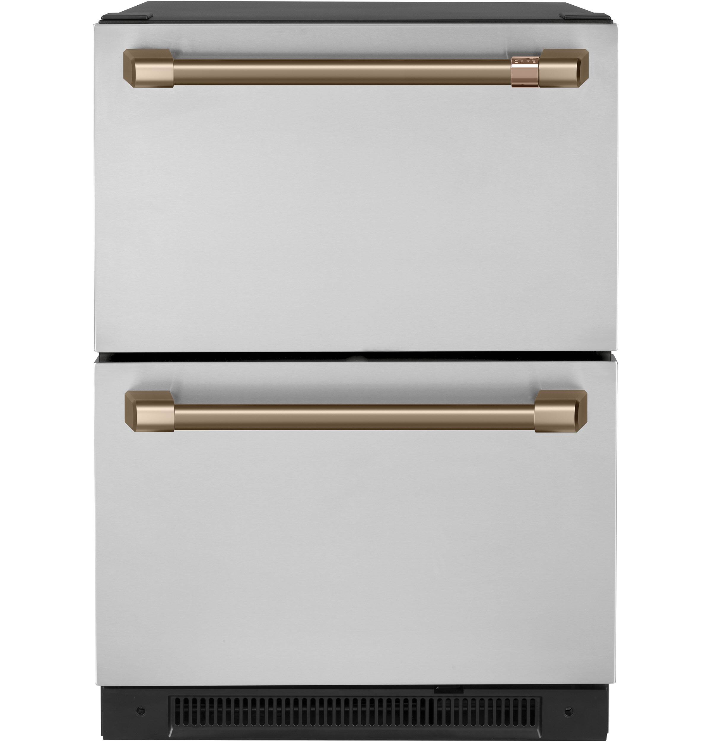 Alt View 22. Café - 5.7 Cu. Ft. Built-In Dual-Drawer Refrigerator - Stainless steel.