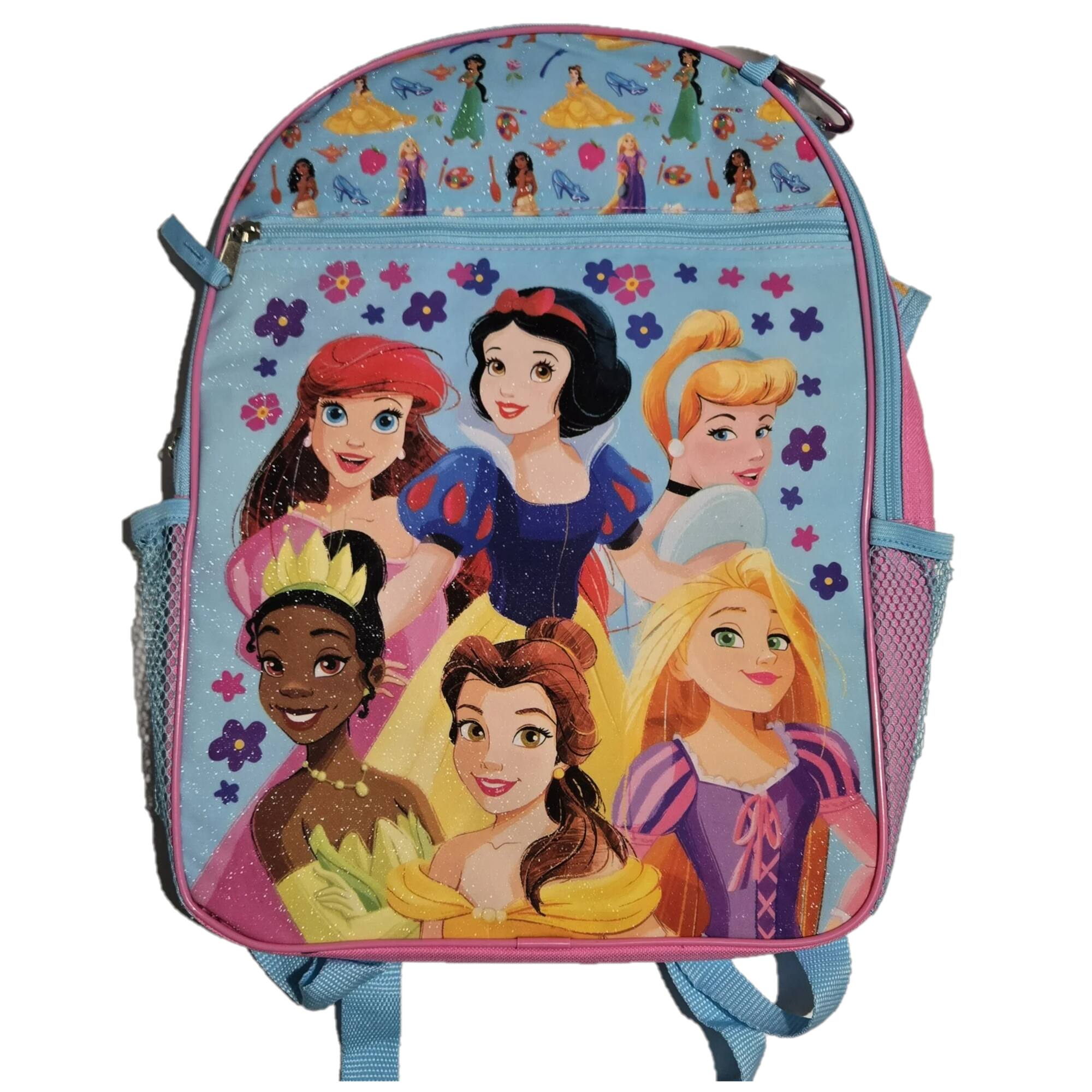 Alt View 1. UPD - Disney Princesses 16" Nylon Backpack with Lunch Bag set for Girls 3+ - Multicolored.