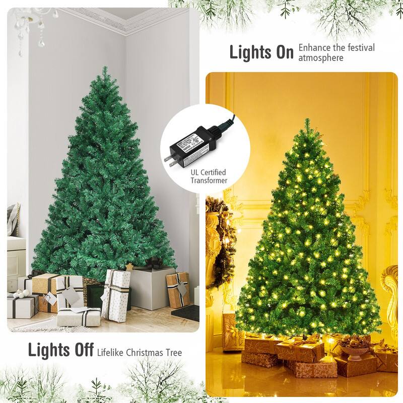 Enhance the festival atmosphere

Lights On

UL Certified Transformer

Lights Off Lifelike Christmas Tree