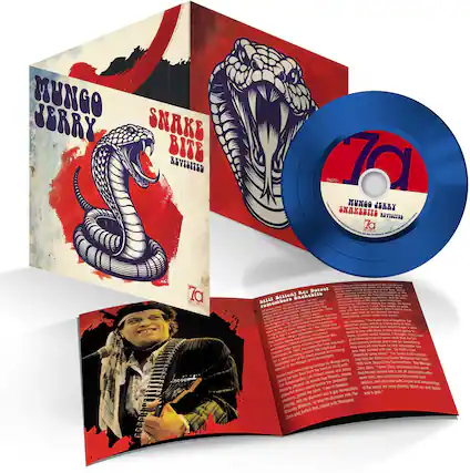 MUNGO JERRY
SNAKE BITE
REVISITED
70
70 RECORDS
MUNGO JERRY
SNAKE BITE
REVISITED
70 RECORDS
SPECIAL ALBUM
"Bar Basso"
remembers "Snake Bite"
Bar Basso:
The original Snake Bite was recorded in 1970. It was a very exciting time for me. I was playing with Mungo Jerry, and we were all very enthusiastic about the music we were creating. The album was a huge success, and it's still one of my favorite recordings.
Bar Basso continued: The band had a lot of energy and creativity, and we were all very passionate about our music. We were playing at the height of the folk rock movement, and it was a great time to be making music.
Bar Basso: I remember the recording sessions for Snake Bite. We were all very focused and determined to create something special. The album was a labor of love, and we put our hearts and souls into it.
Bar Basso: Looking back, I'm proud of what we accomplished with Mungo Jerry. The music we made was a reflection of our times, and it