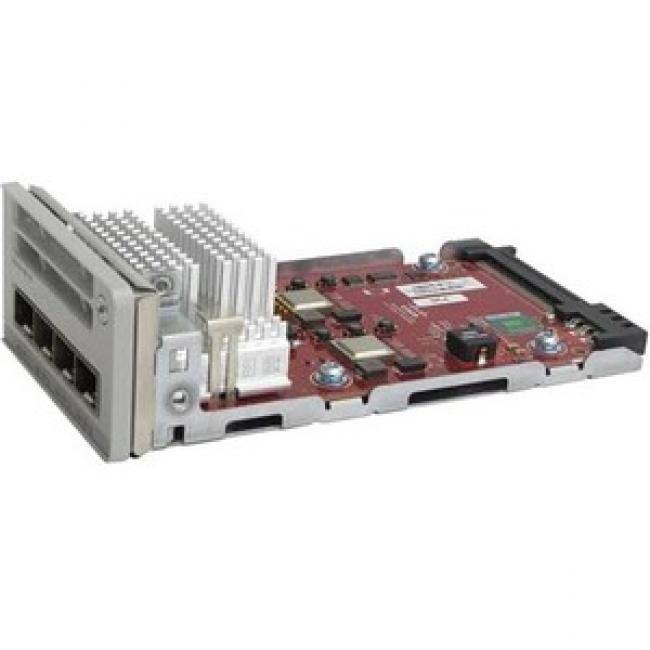 Front. Cisco Consumer Products - Cisco 4 x 1G/10G Network Module - For Data Networking10 Gigabit Ethernet - 10GBase-X - 4 x Expansion Slots - Plug-in - Unknown.