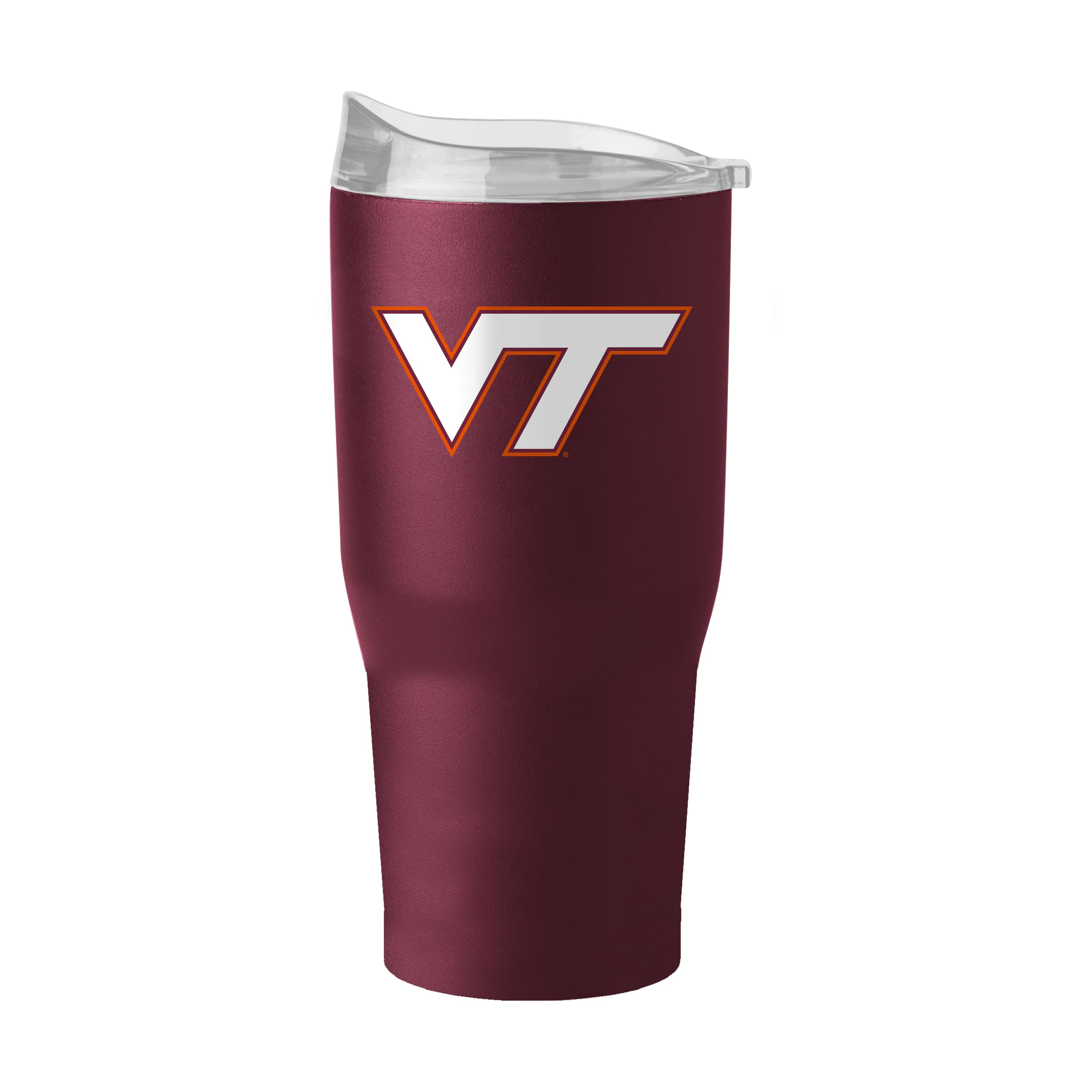 Front. Logo Brands - Virginia Tech Hokies 30oz. Flipside Powder Coat Tumbler - Multicolor.