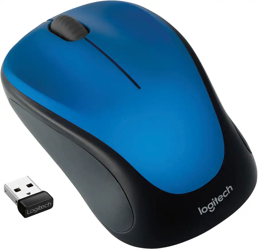 Logitech M317 Wireless Optical Mouse Wireless Blue 910-002901 - Best Buy