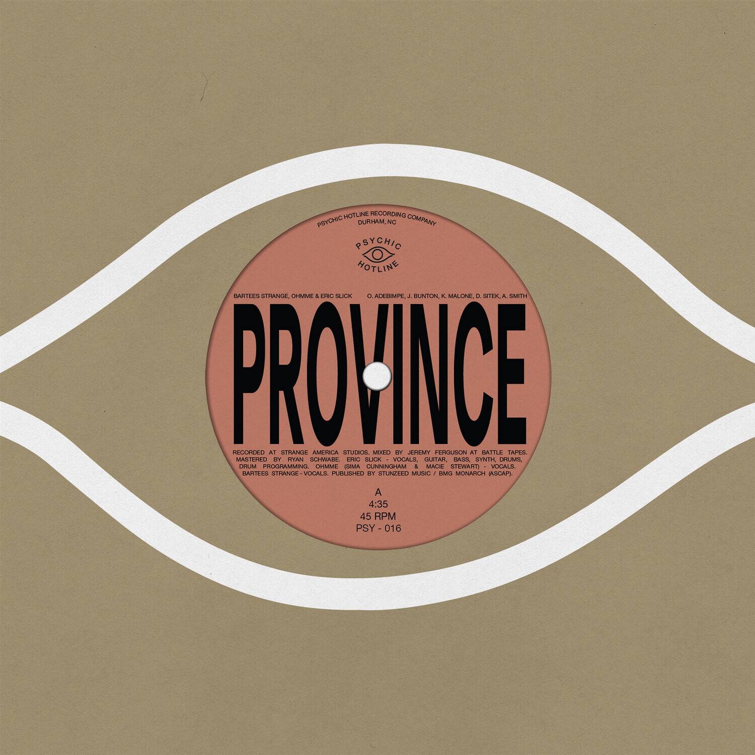 Bartees Strange - Province / Ever New   - 7-INCH SINGLE [7 inch Vinyl Disc]