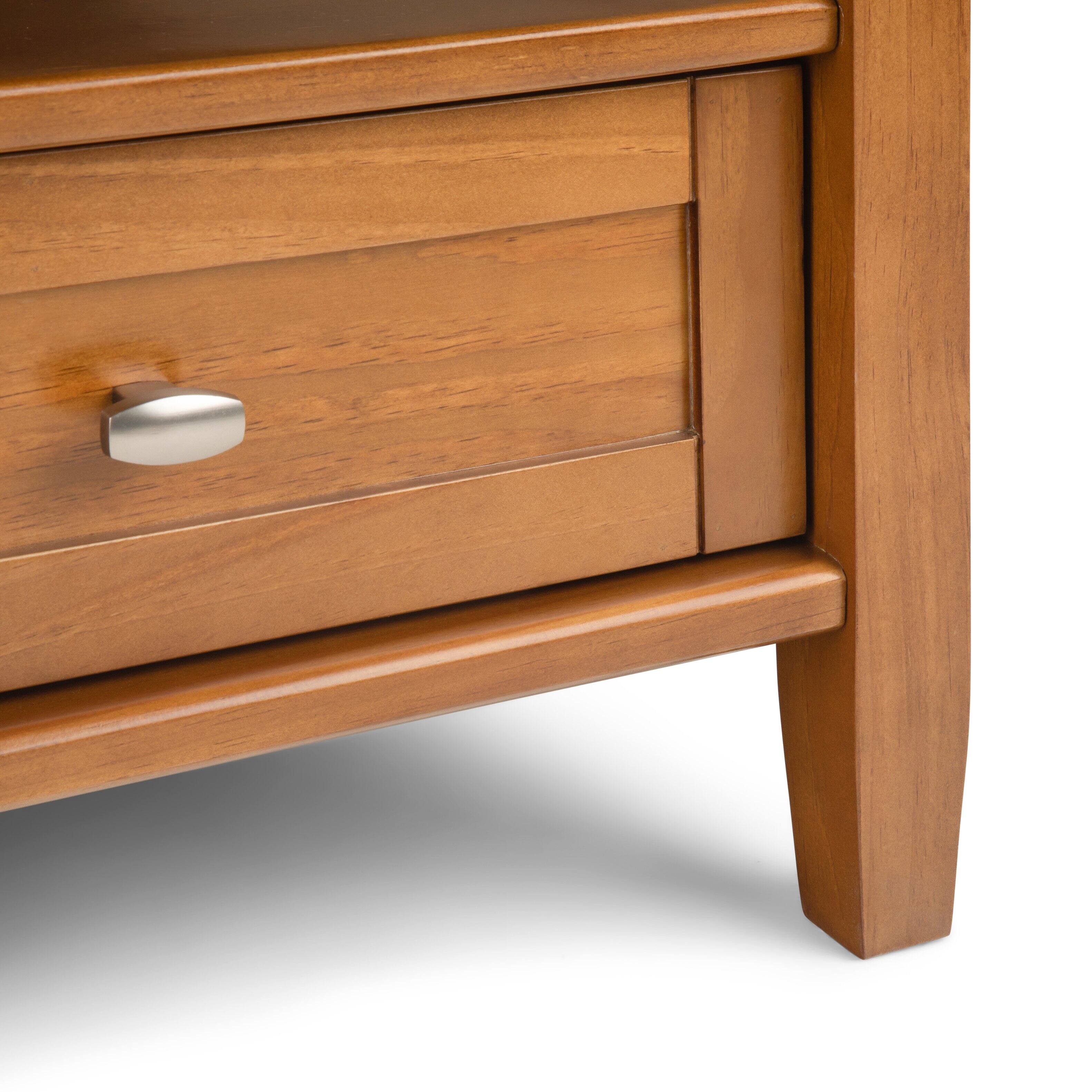 Alt View 6. Simpli Home - Warm Shaker 36 inch Coffee Table with 20 inch End Tables (Set of 3) - Light Golden Brown.