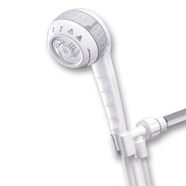 Waterpik - PowerSpray Plus 6 settings Handheld Showerhead 1.8 gpm - White