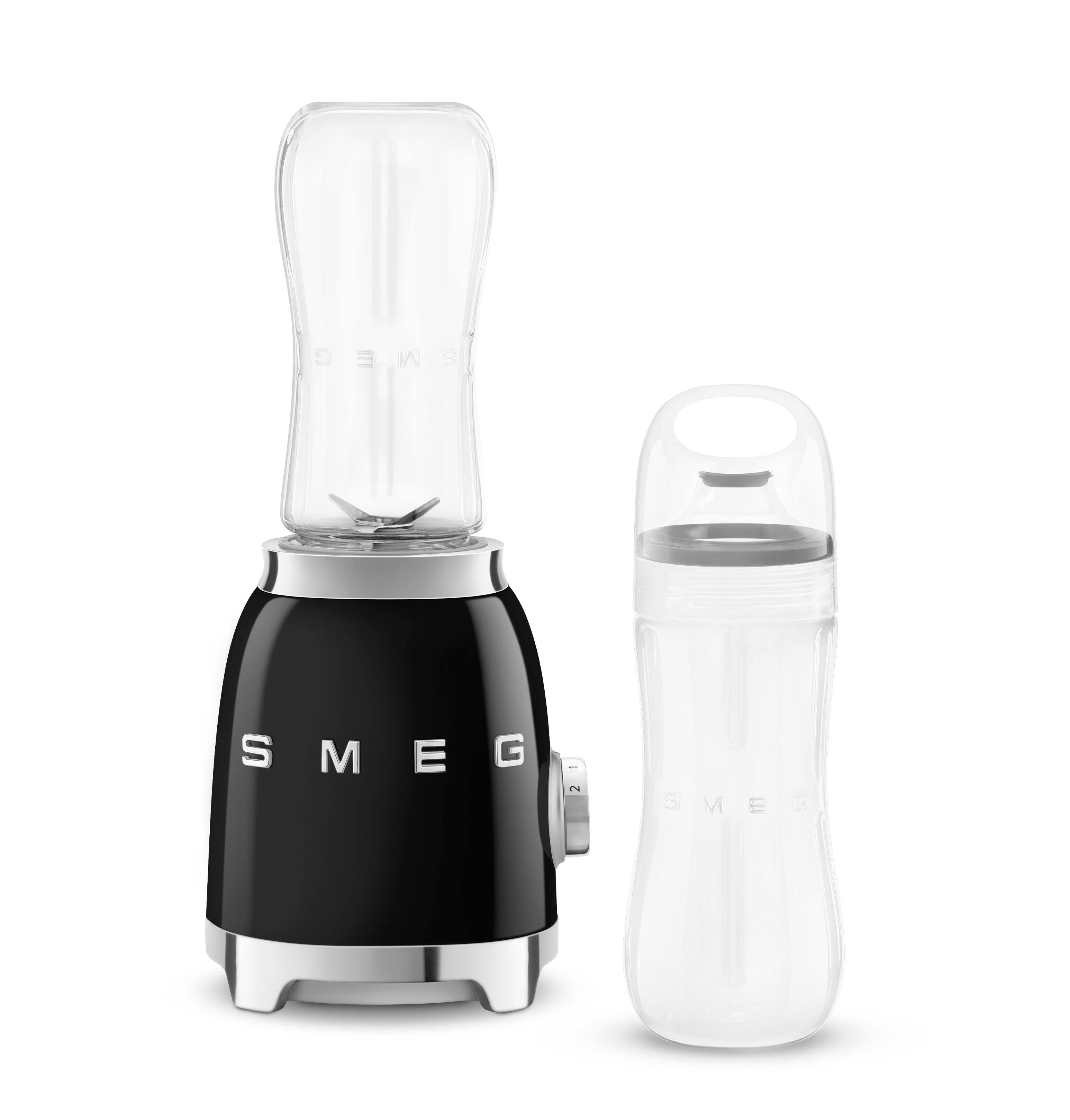 Left. SMEG - SMEG PBF01 Personal 2-Speed Single-Serve Blender, 20 oz - Black.