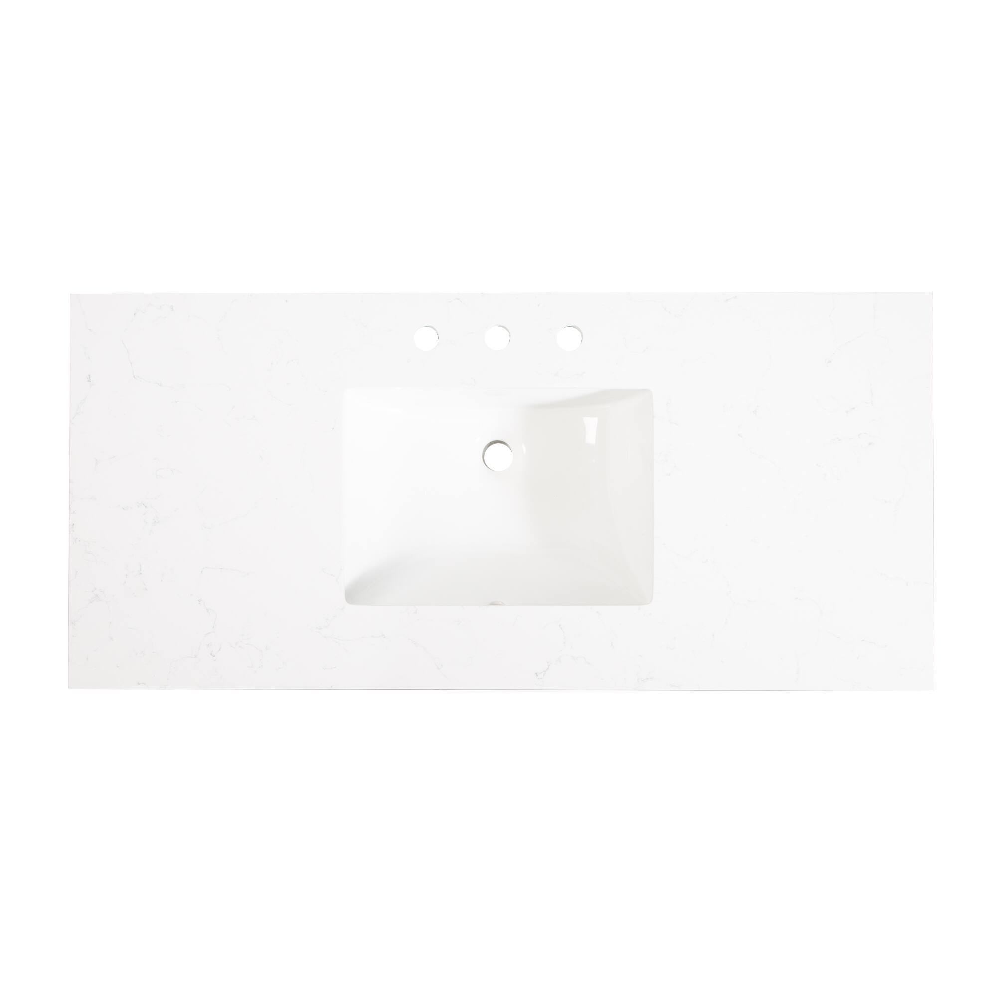 Alt View 8. WELLFOR - ARTWOOD 48 in. Solid Wood Bath Vanity with Quartz Top, Single Sink, Soft Close, Assembled - White.