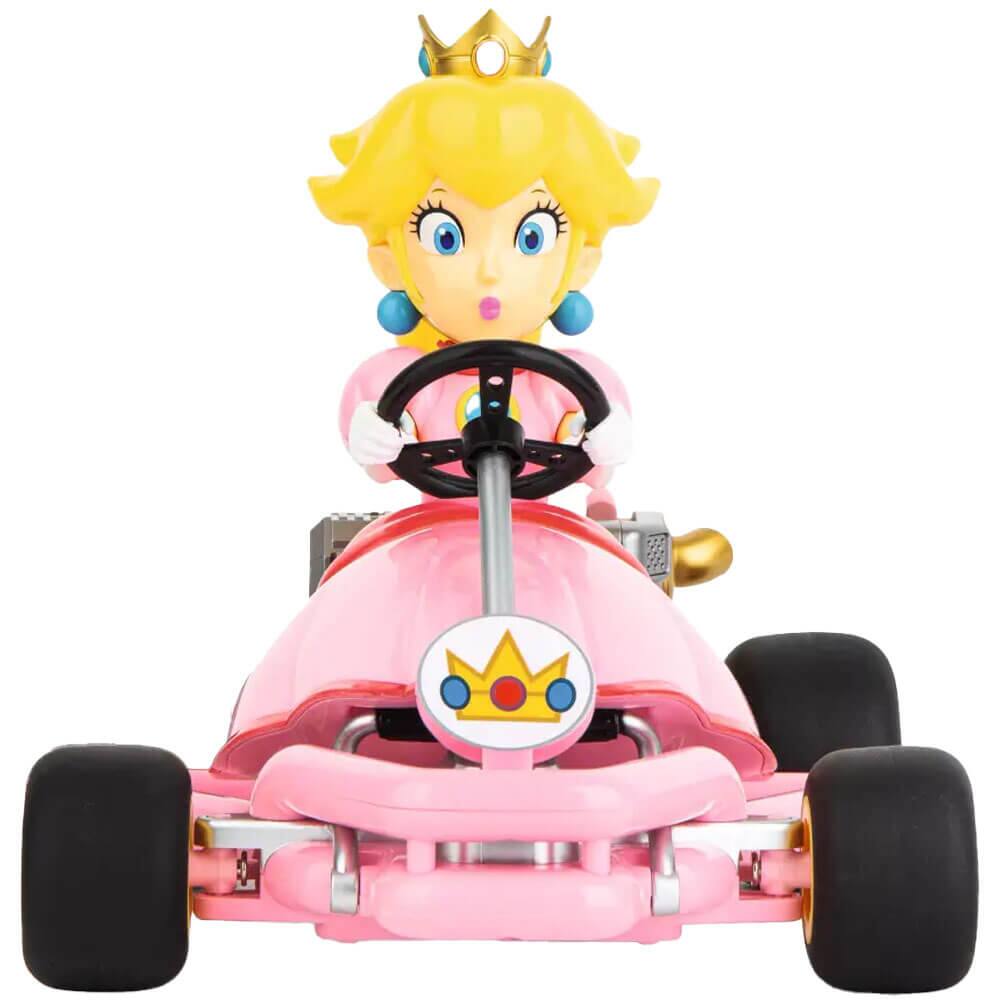 Front. Carrera - Carrera 370200986P 2.4 GHz Mario Kart Pipe Kart RC Car - Peach - Black.